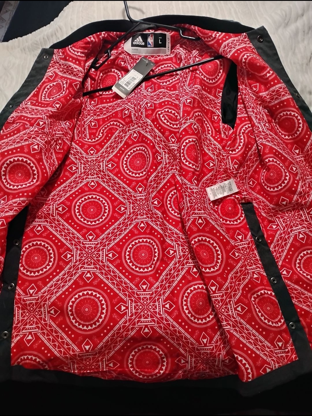 "NWT" Authentic 2016-17 NBA Chicago Bulls Adidas Warmup Pro Cut Bomber Jacket